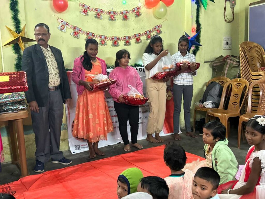 Christmas celebration and gift distribution  at our education Center